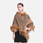 poncho léopard hiver