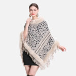 poncho chaud femme