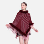 poncho mode rayé