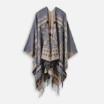 cape poncho motifs ethniques