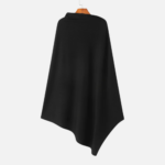 poncho noir homme