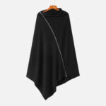 vêtement poncho zip