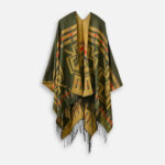 élégant poncho croix mexicaine