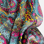 Poncho élégant multicolore
