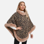 cape poncho léopard