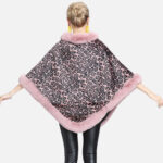 poncho féminin léopard