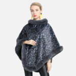 poncho léopard chic