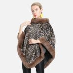 cape poncho leopard
