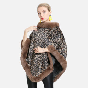 cape poncho leopard