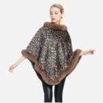 imprimé félin poncho