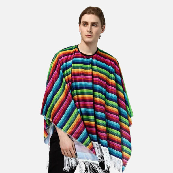 Poncho Mexicain à Franges
