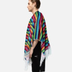 Poncho élégant à franges