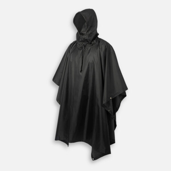 poncho militaire noir