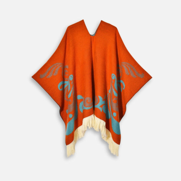 poncho péruvien motifs ailes