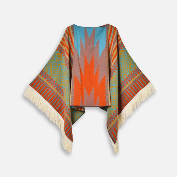 poncho péruvien traditionnel