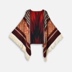 élégant poncho péruvien