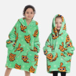 Poncho Plaid Chat Roux