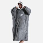 poncho plaid long