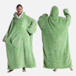 poncho plaid enveloppant