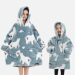 Poncho plaid enfant
