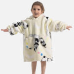 Poncho enfant motif panda
