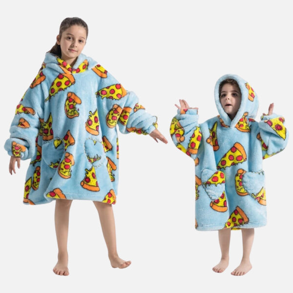 poncho plaid pizza bleu