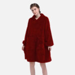 chaleur poncho femme