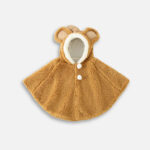 poncho bébé camel chic
