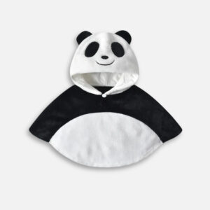 poncho polaire bébé panda