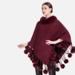 poncho doux hiver