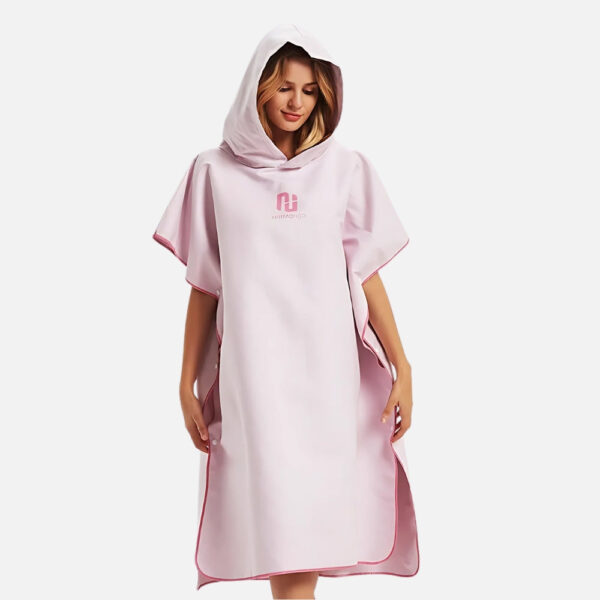 poncho surf femme rose