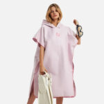 cape poncho rose pour femme