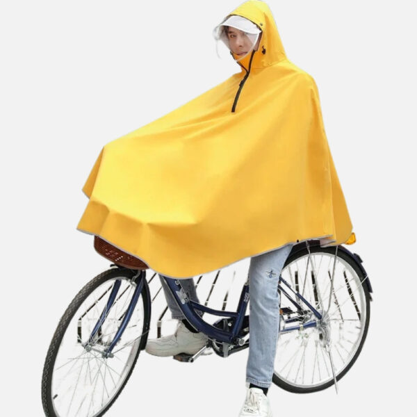 poncho vélo pluie jaune élégant