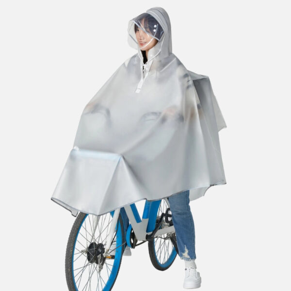 poncho vélo pluie transparent