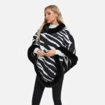 Poncho Zèbre en hiver