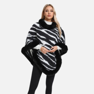 Poncho Zèbre élégant