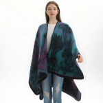 poncho cachemire vintage