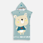 poncho bain enfant little adventurer