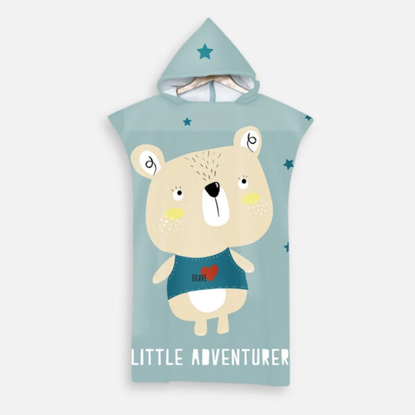 poncho bain enfant little adventurer