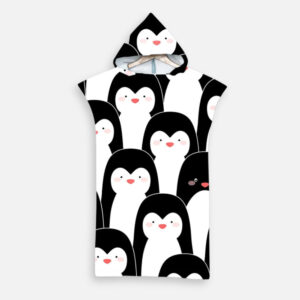 Poncho De Bain Enfant Pingouin avec motifs