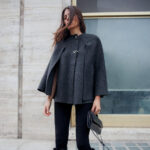 élégant poncho femme