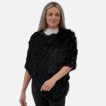 Élégance Poncho Femme