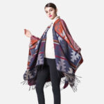 cape poncho orange