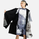 Poncho de surf hiver