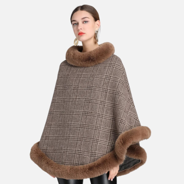 Poncho à Carreaux élégant