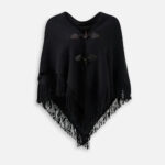 poncho à franges chic