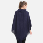 poncho à franges tendance