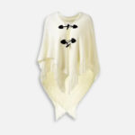 poncho confortable à franges