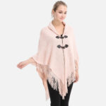 poncho à franges léger