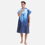 élément marin poncho bleu